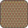 Dollhouse Miniature Cotton Fabric: Medallion Green